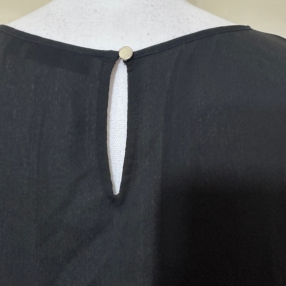 Apt. 9 || Women’s Black Floral Baloon Sleeve Blouse size XL - Picture 6 of 9